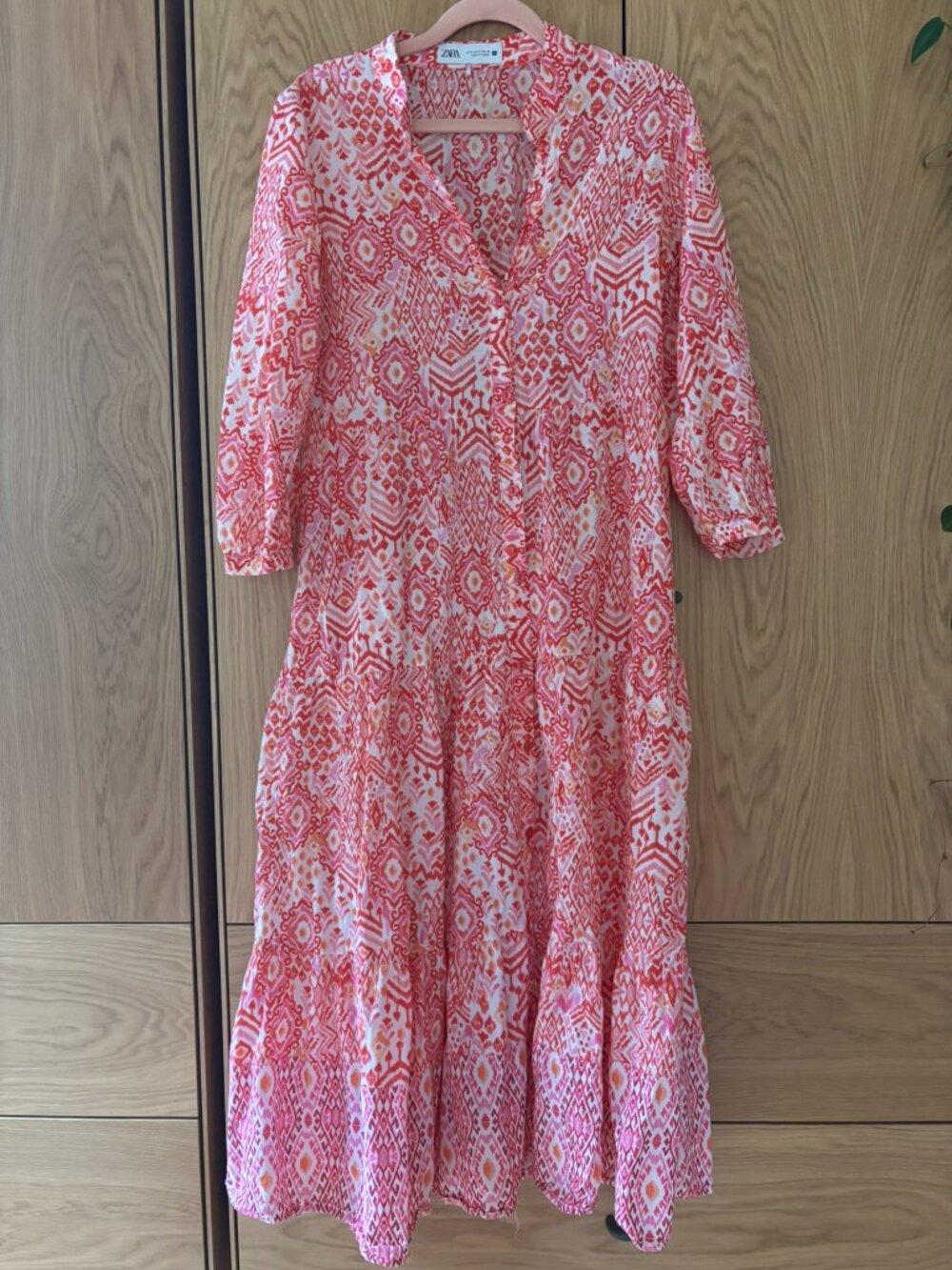 Pink Ikat Zara Dress - Size S